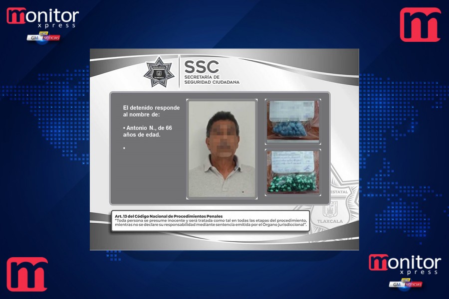 La SSC detiene en Tenancingo a una persona por probables delitos contra la salud