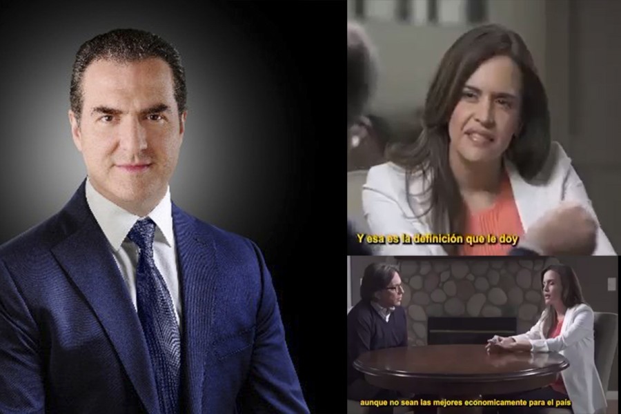 Adrian de la Garza, candidato a Gobernador de Nuevo León, acaba de difundir un video de Clara Luz Florescon con Keith Raniere, líder de la secta NXIVM